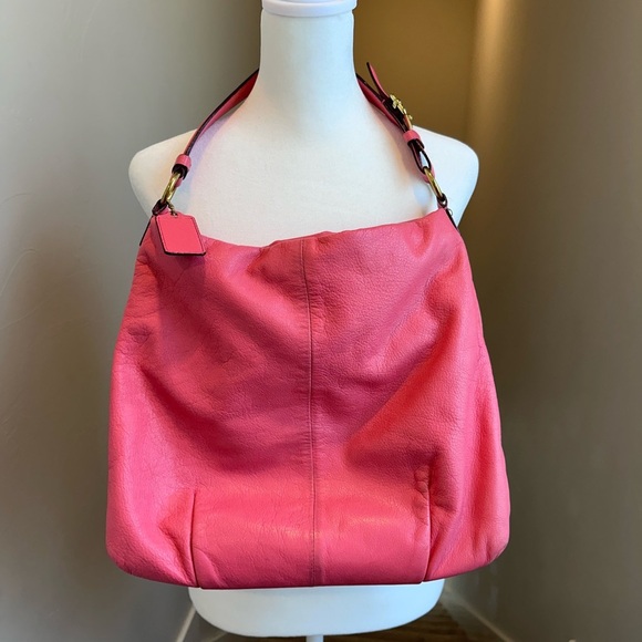 Coach Pink Leather Madison Isabelle Shoulder Bag Purse 21224 - Picture 2 of 14